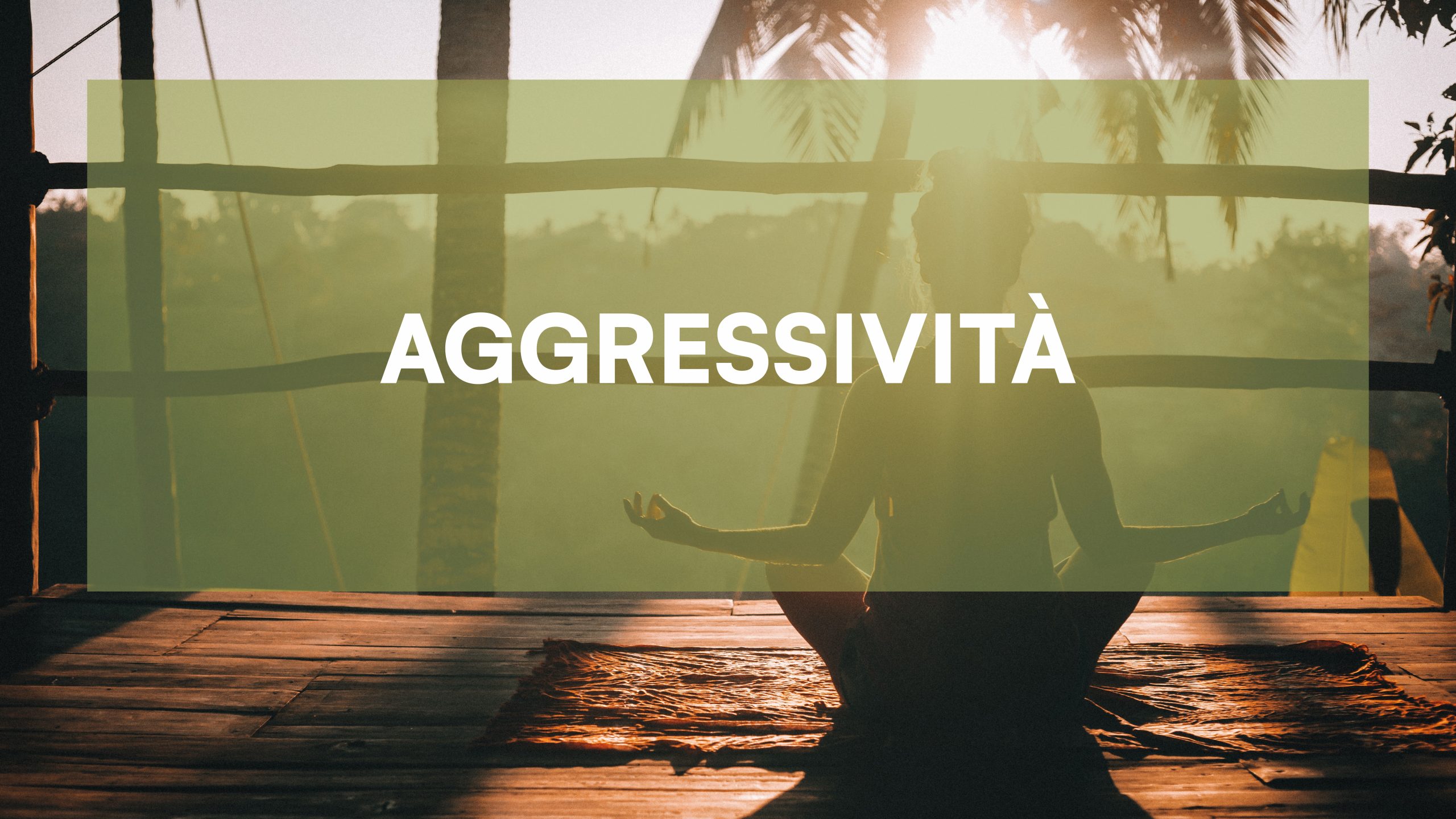 Meditazione per ridurre la rabbia repressa e l'agressività